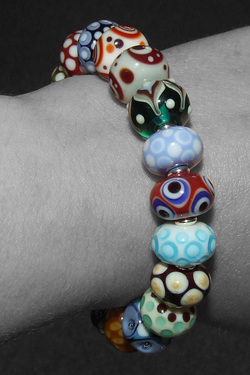 Hobo, mixed bead bracelet