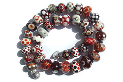 Red Full Glass Bead Necklace